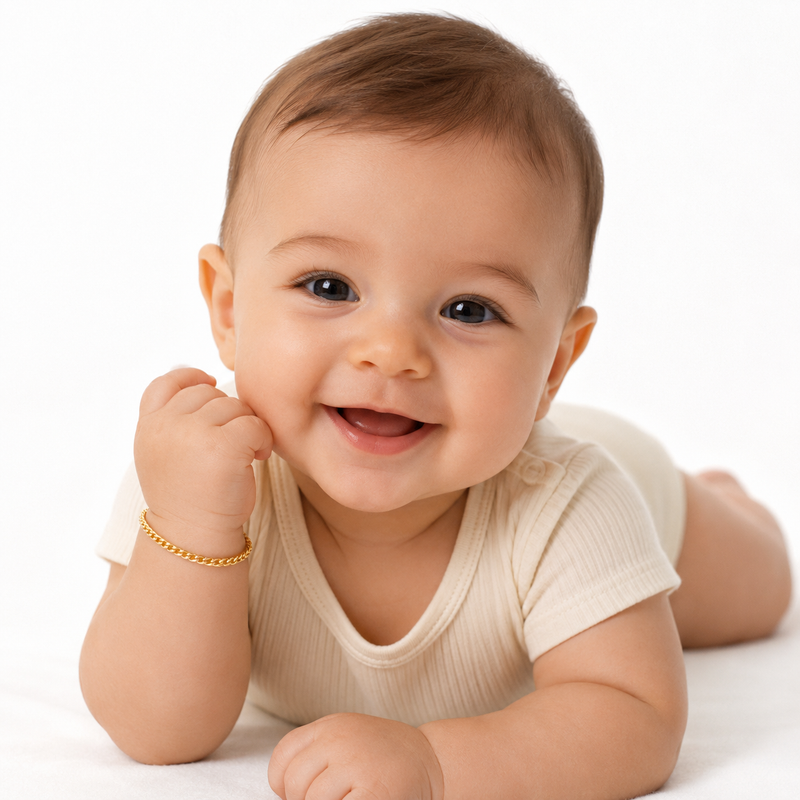 Pulseira Feminina Baby em Aço Inox – Prata ou Dourado