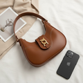 Bolsa Feminina Baguete Média De Ombro Estilosa Casual