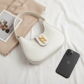 Bolsa Feminina Baguete Média De Ombro Estilosa Casual