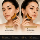 Escova Facial Modeladora Drenagem Glow Skincare Massagem Cerdas Ultra Macias Autocuidado Gua Sha
