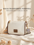 TOMI MITO Bolsa Feminina com Alça Lateral Transversal de Ombro de Couro PU T304