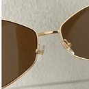 Óculos de Sol Retrô da moda Fashion UV400 Haste Dourada