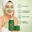Máscarafacialembastãodecháverde, remove cravos, combate a acne, hidrata, embeleza a pele do rosto, limpa e ilumina