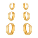 Trio Dourado de Argolinhas