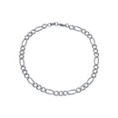 Pulseira Prateada Masculina Elo 3 por 1 - 5mm
