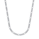 Corrente Prateada Masculina Elo 3 por 1 - 4mm