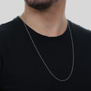 Corrente Prateada Masculina Elo 1 por 1