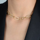 Chocker Dourada Corrente com Extensor