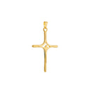 Pingente Dourado Crucifixo