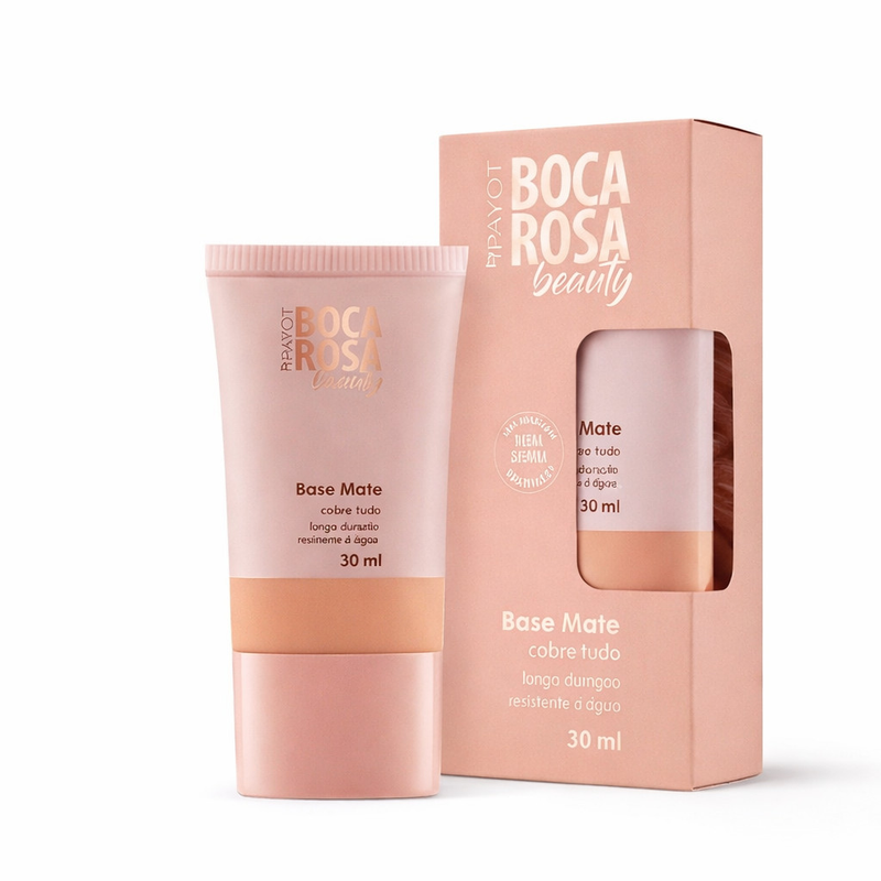 Base Matte Boca Rosa Beauty 30ml – Alta Cobertura e Longa Duração