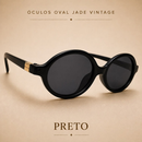 Óculos de Sol Feminino Oval Vintage Retrô UV400 Elegante Moda
