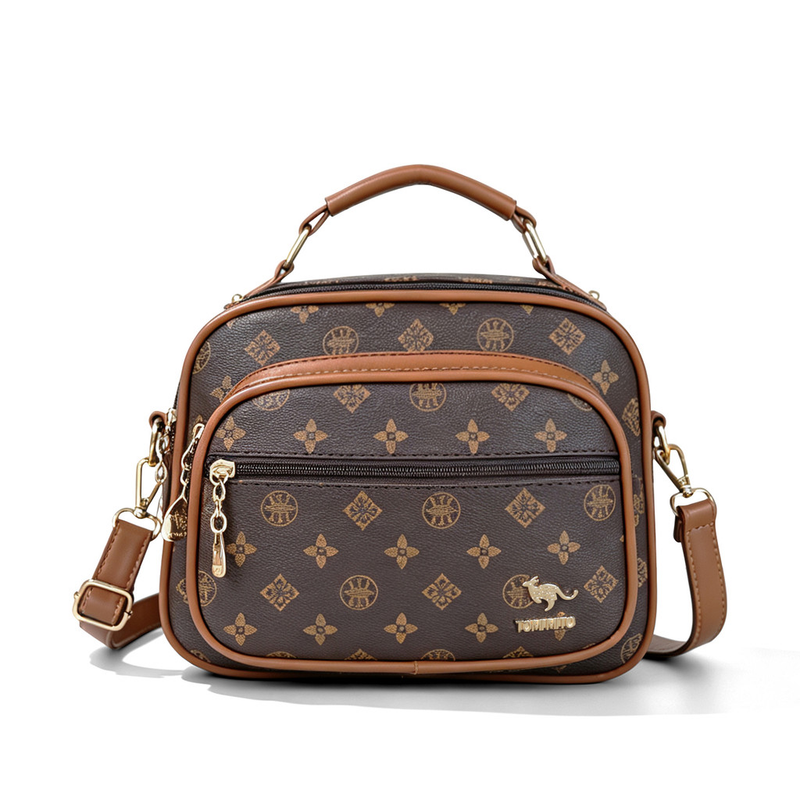 Bolsa Feminina Quadrada Retrô com Monograma – Tomi Mito
