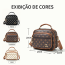 TOMI MITO Bolsa Feminina De Transversal Com Monograma Em Estilo Retrô Bolsa Quadrada Com Estampa Vintage TM9185