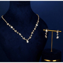 Conjunto Feminino 2/3/4 Peças Dourado ou Prateado Colar Brincos Pulseira Anel Brilhante