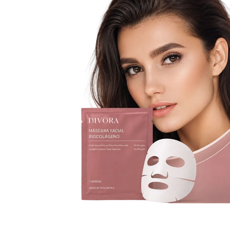 Mascara Bio-colageno Facial Divora Tratamento Noturno Lacrado